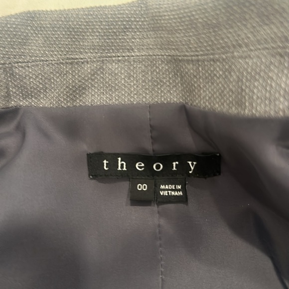 Theory 2 Piece Suit- Wool Grey Blazer and Trousers - Picture 7 of 13